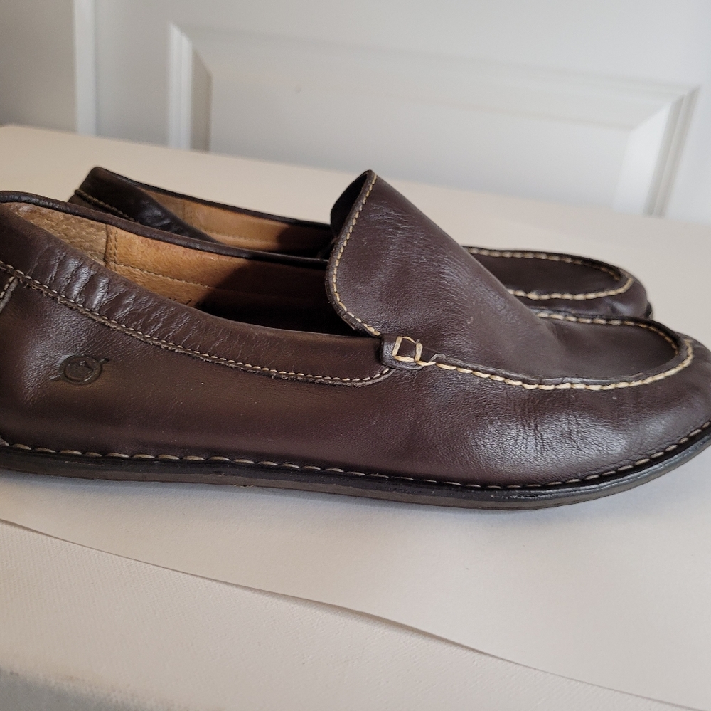 Men's Born Leather Loafer Slip-on Shoes size 10.5  (44.5) - Picture 8 of 12